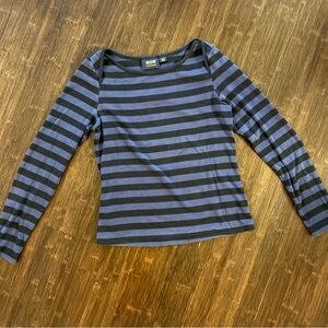 Maeve by Anthropologie Ling-Sleeved, Striped Top, Size Large
